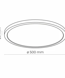 Plafon w kolorze czarno-białym, średnica 50cm IP54 TK 6905 z serii AQUA*Sklep Kaja Online