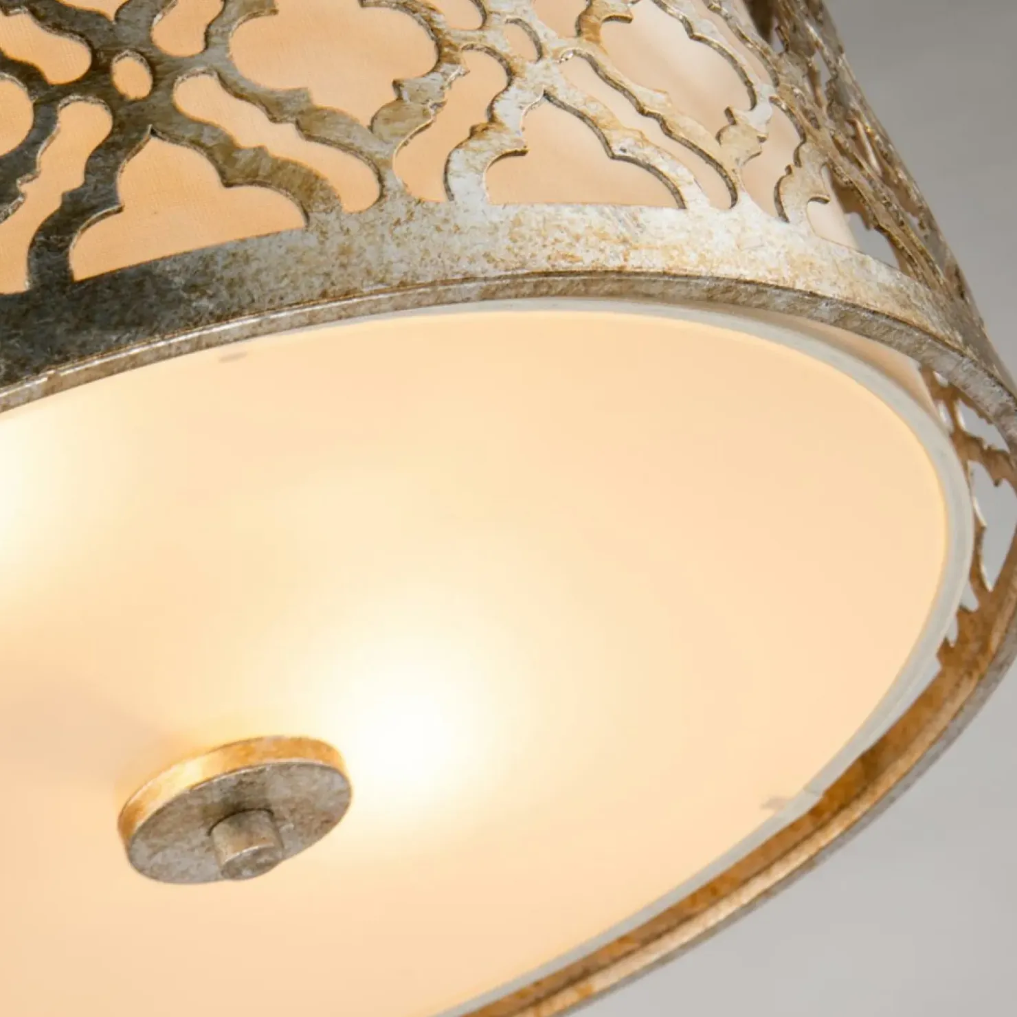 Plafon z elementami postarzanego złota GN-ARABELLA-F z serii ARABELLA*Sklep Kaja Flash Sale