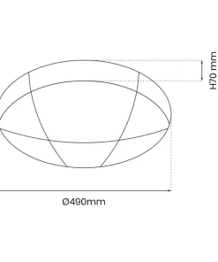 Plafon ze zintegrowanym LED-em, do sypialni ML6174 z serii BOB | Kaja Oświetleni*Sklep Kaja Best