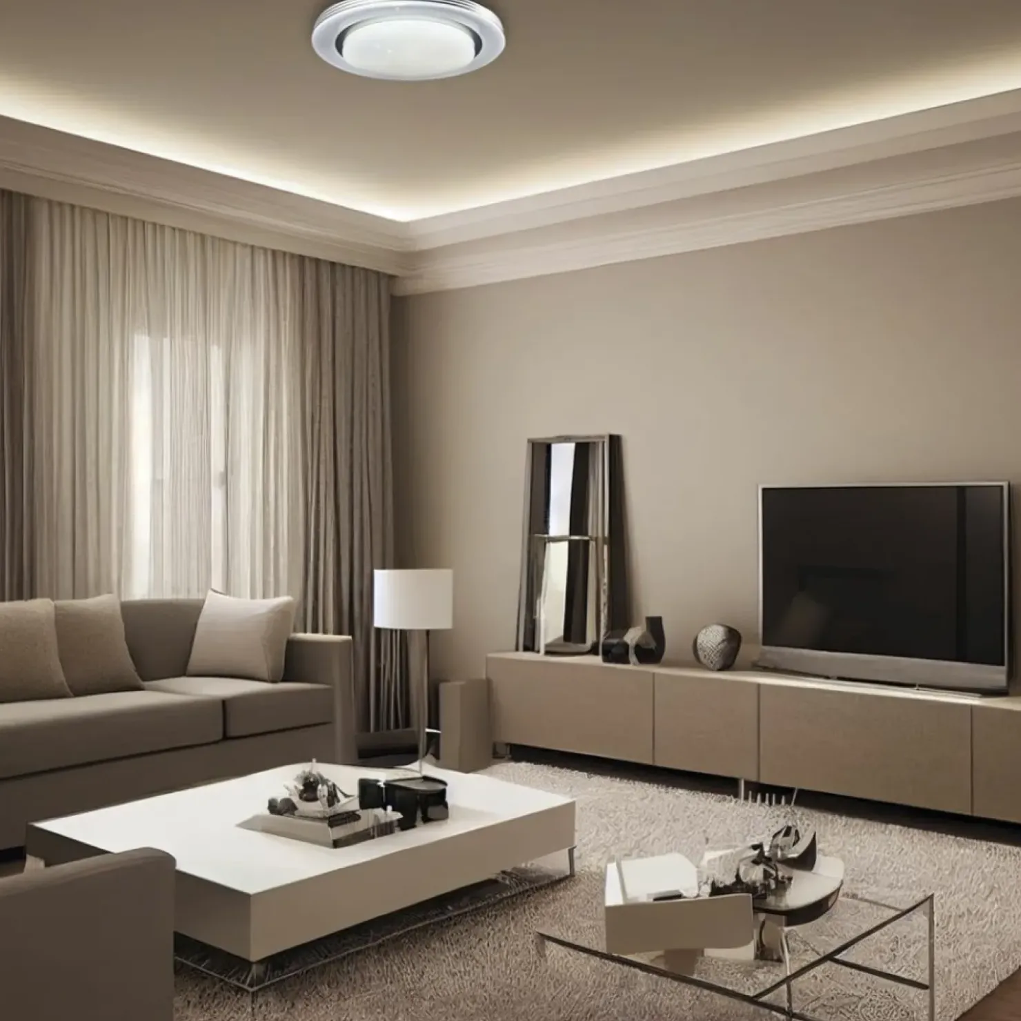 Plafon ze zintegrowanym LED-em o mocy 48W ML6408 z serii KELLY | Kaja Oświetleni*Sklep Kaja New