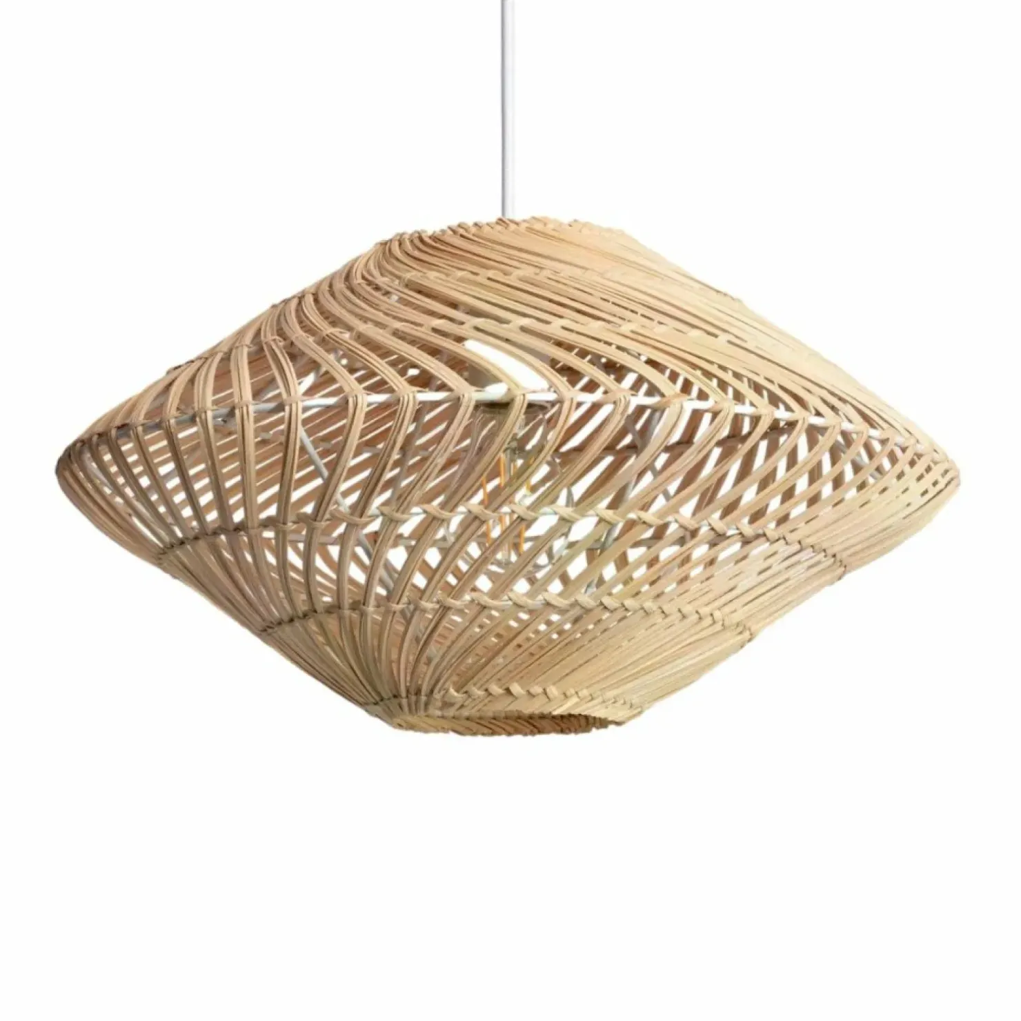 New Sklep Kaja Pleciona lampa wisząca w stylu eco ABR-LW11-BH-E27 BOHO | Kaja brązowy