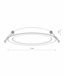 Podtynkowa lampa LED do kuchni ⌀17cm 4000K 10541 MYKONOS LED | Kaja*Sklep Kaja Flash Sale