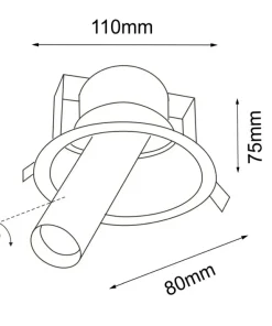 Podtynkowe oczko wpustowe gwint GU10/MR11 ANT 7804 YAKUMO | Kaja*Sklep Kaja Cheap