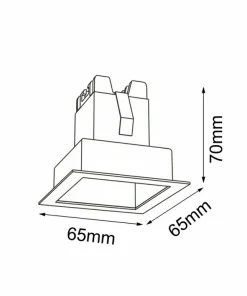 Podtynkowe oczko ze światłem LED 2W 4000K ANT 3041 A-GLARE | Kaja*Sklep Kaja Store