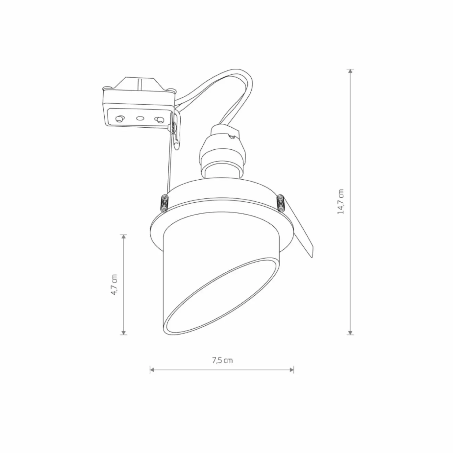 Podtynkowy downlight skośna tuba GU10 10491 SOLTA | Kaja Oświetlenie*Sklep Kaja Best Sale