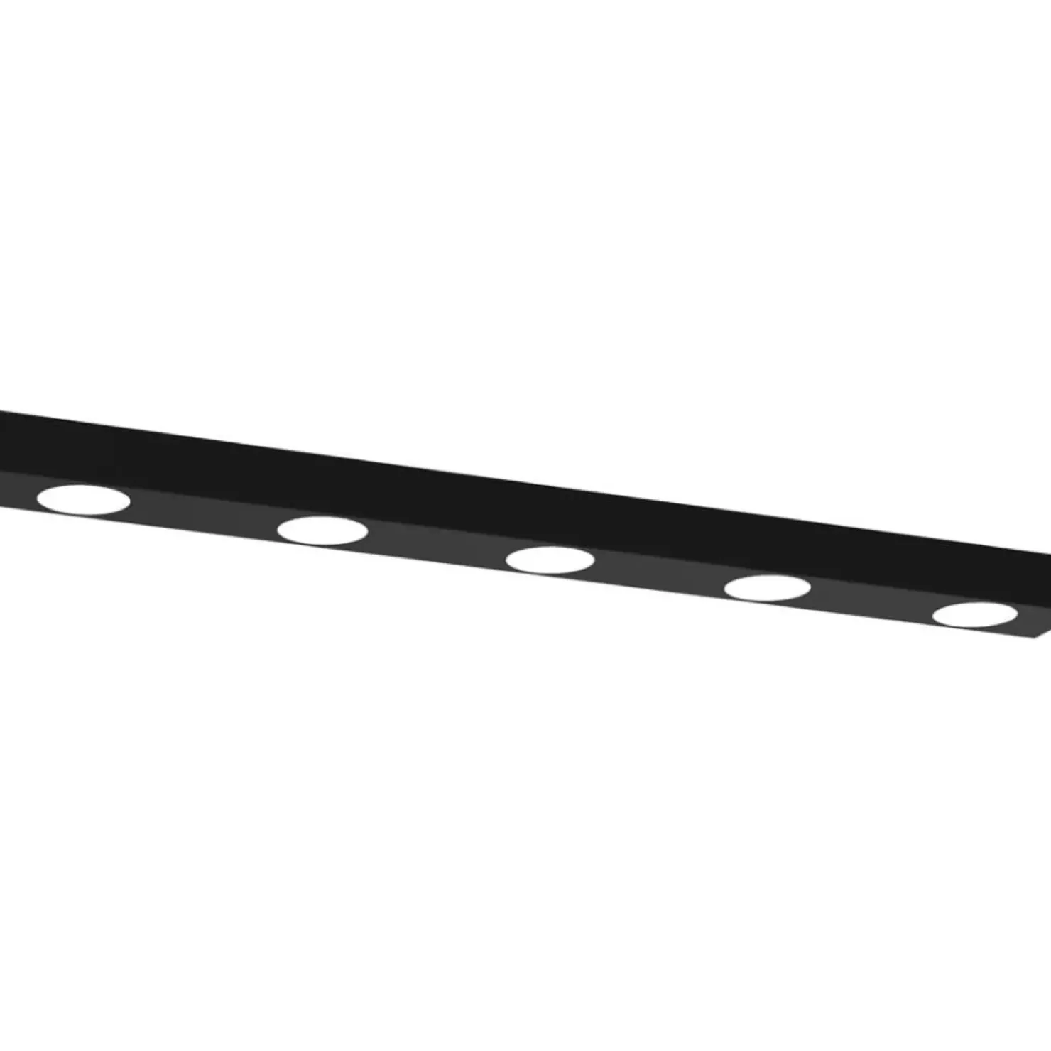 New Sklep Kaja Podłużna lampa sufitowa, czarna listwa MLP8833 z serii ALEXANDER | Kaja Oświetle