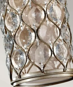 Store Sklep Kaja Podłużna lampa sufitowa, elegancka FE-LUCIA-P-D z serii LUCIA oksydowanysrebrny