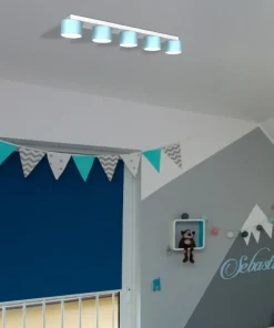 Shop Sklep Kaja Podłużna lampa sufitowa, pięć punktów świetlnych MLP7552 z serii DIXIE | Kaja Oś