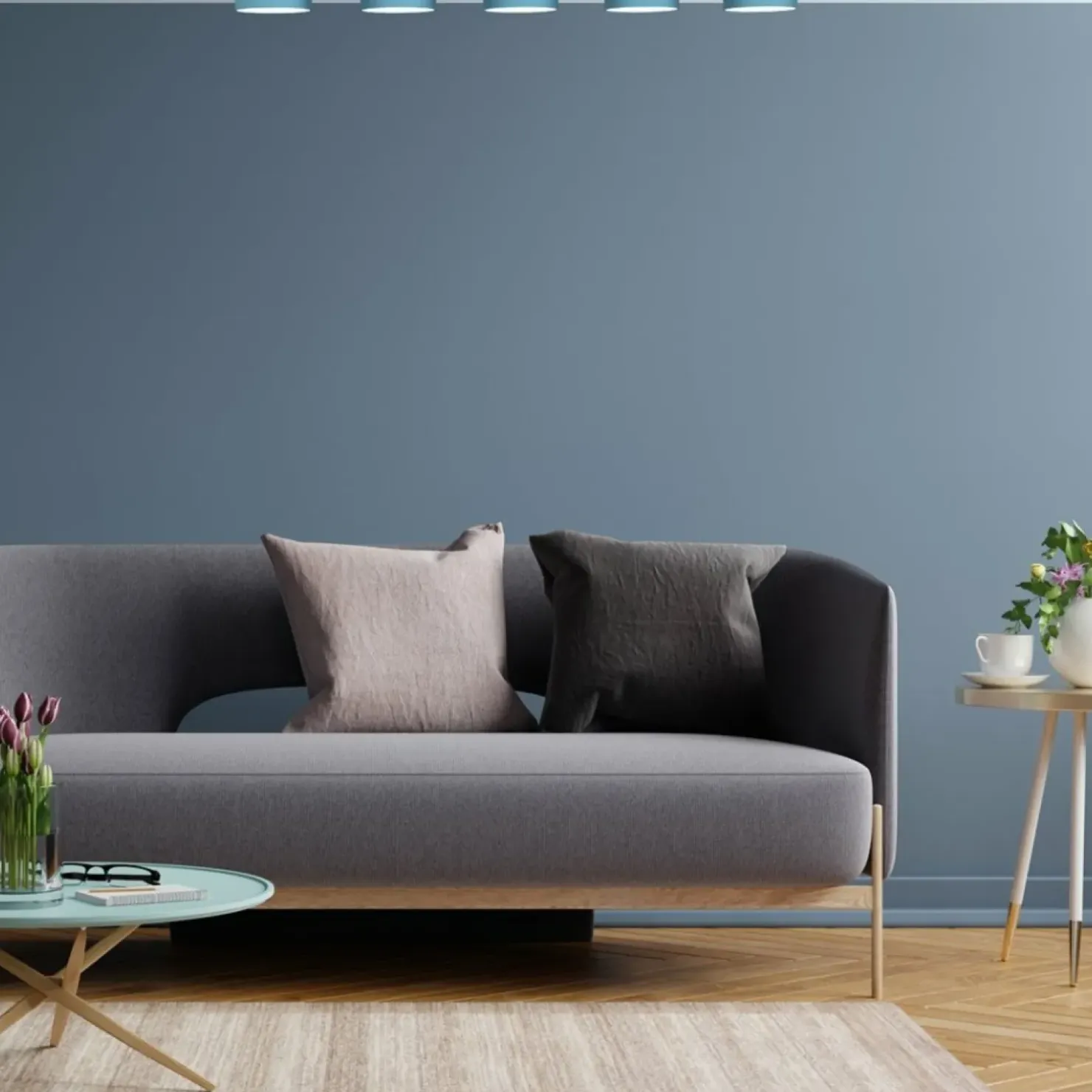 Shop Sklep Kaja Podłużna lampa sufitowa, pięć punktów świetlnych MLP7552 z serii DIXIE | Kaja Oś