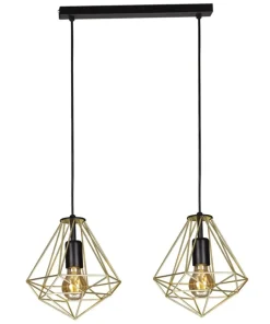 Best Sklep Kaja Podwójna, dekoracyjna lampa wisząca K-4811 GOLD | Kaja Oświetlenie