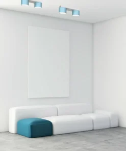 Discount Sklep Kaja Podwójna lampa sufitowa, niebiesko-biała MLP7549 z serii DIXIE | Kaja Oświetleni