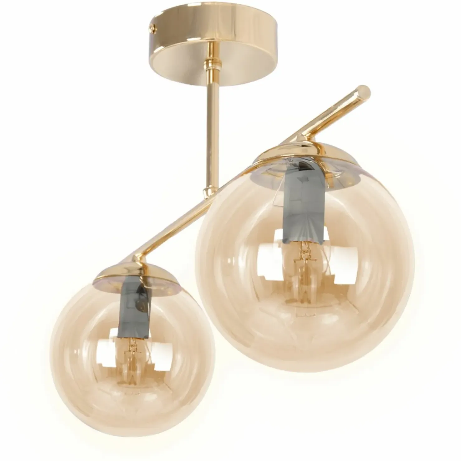 Store Sklep Kaja Podwójna lampa sufitowa w kolorze złota K-5411 z serii GRAND