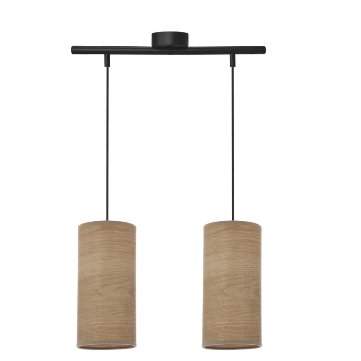 Discount Sklep Kaja Podwójna lampa wisząca, kolor orzecha 32-19738 z serii BALLO | Kaja