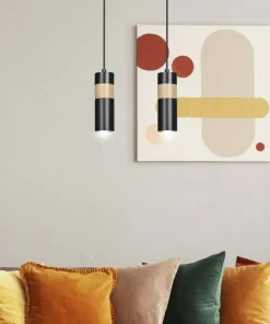 Best Sale Sklep Kaja Podwójna lampa wisząca na listwie w czarnym kolorze 732/2 serii AKA