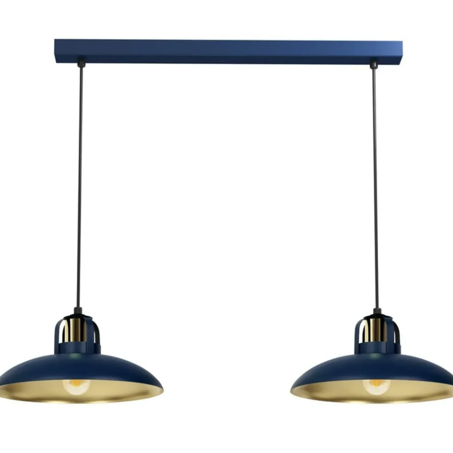 Cheap Sklep Kaja Podwójna lampa wisząca na listwie, niebieska MLP7715 z serii FELIX | Kaja Oświet