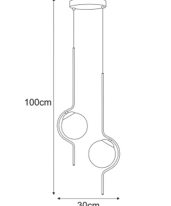 Sale Sklep Kaja Podwójna lampa wisząca, nowoczesny design K-5332 z serii NEVA