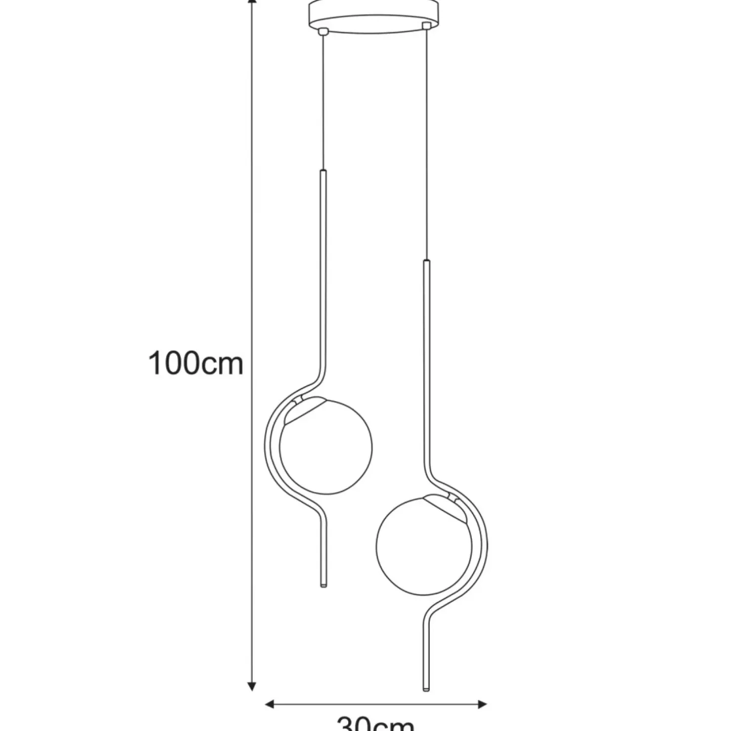 Sale Sklep Kaja Podwójna lampa wisząca, nowoczesny design K-5332 z serii NEVA