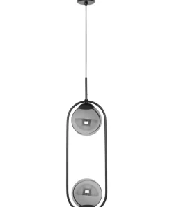 Shop Sklep Kaja Podwójna lampa wisząca z grafitowymi kloszami K-5111 z serii DAVOS