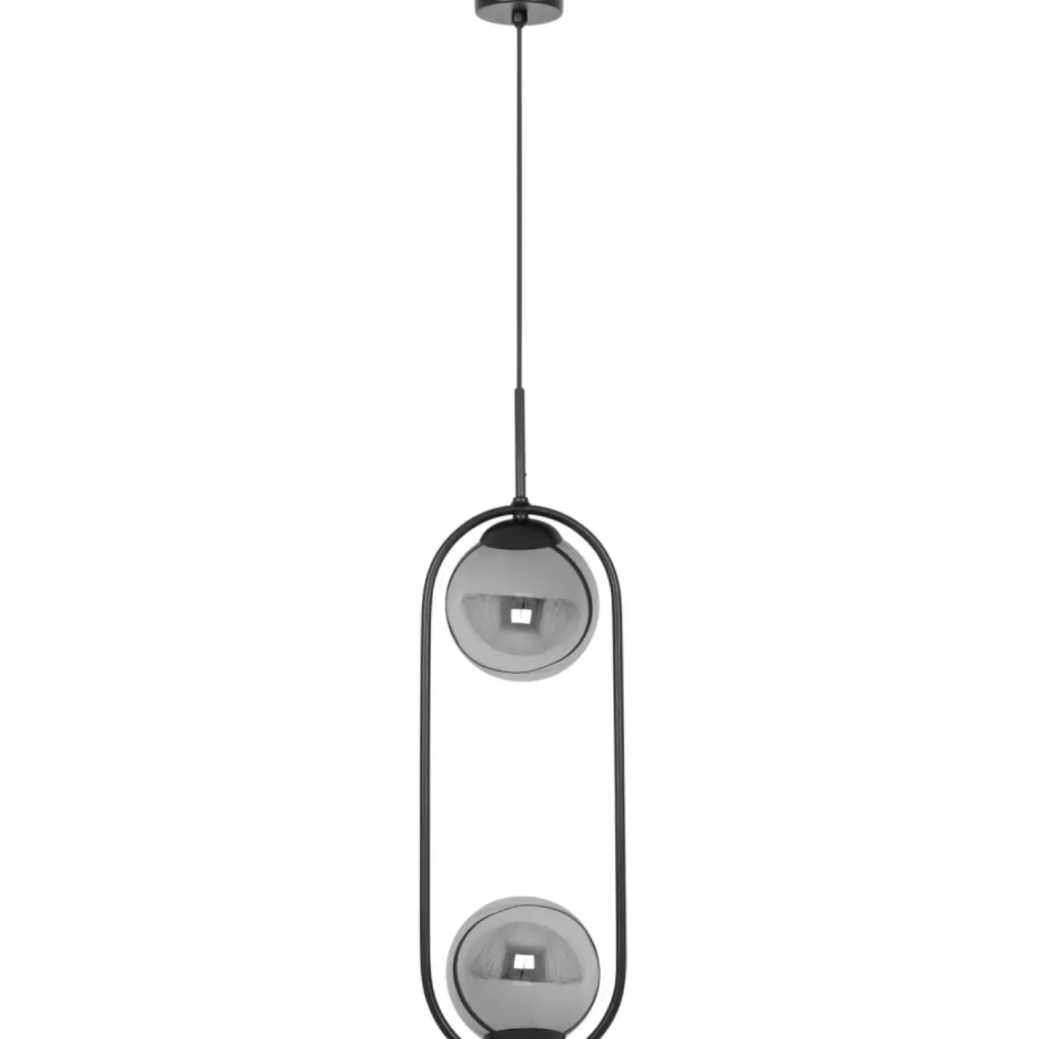 Shop Sklep Kaja Podwójna lampa wisząca z grafitowymi kloszami K-5111 z serii DAVOS