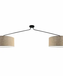 Fashion Sklep Kaja Podwójna lampa wisząca z jutowymi abażurami ANT 5198 LAMEGO | Kaja