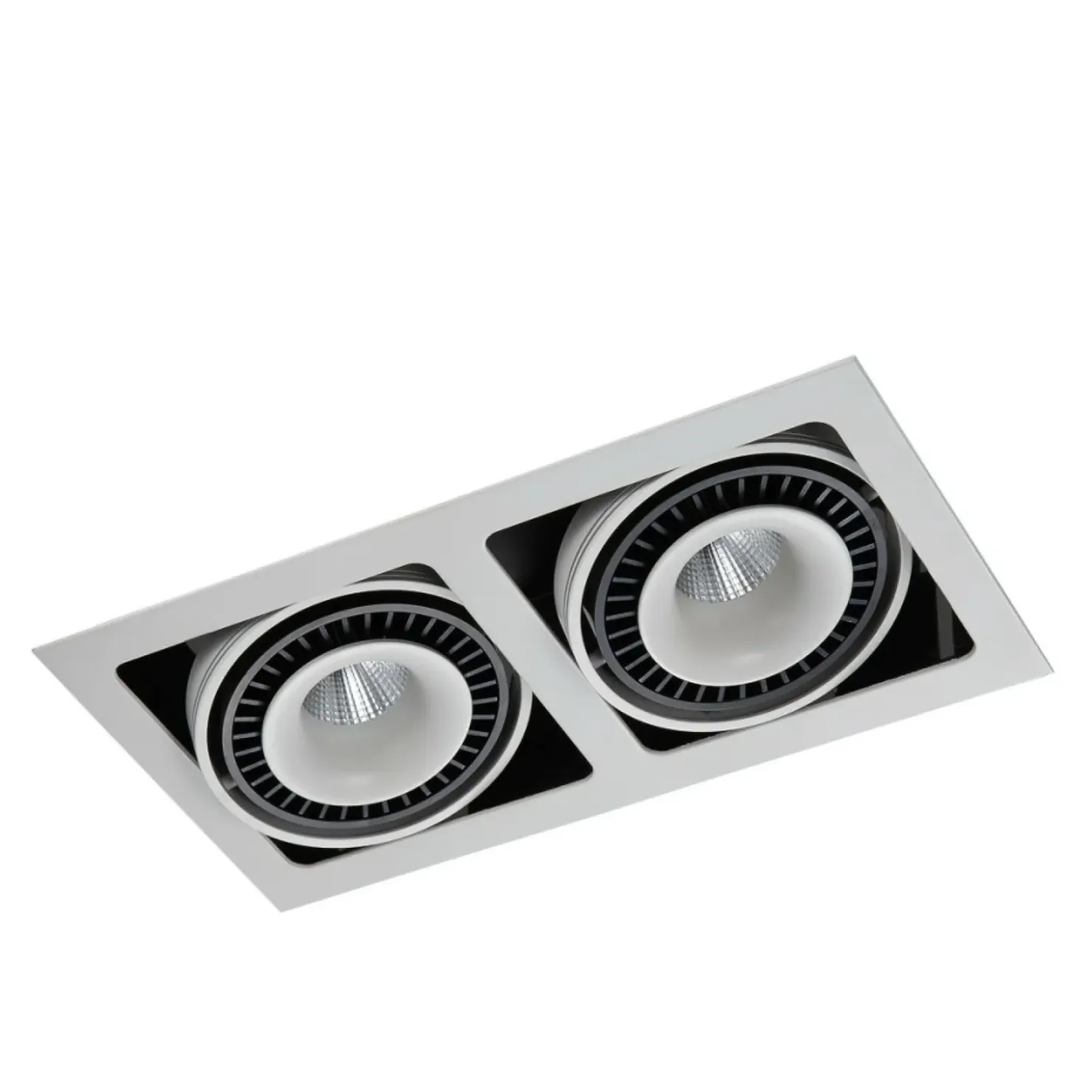 Podwójne oczko wpustowe GL7116-2/36W WH+BL ALESSO | Kaja Oświetlenie*Sklep Kaja Outlet