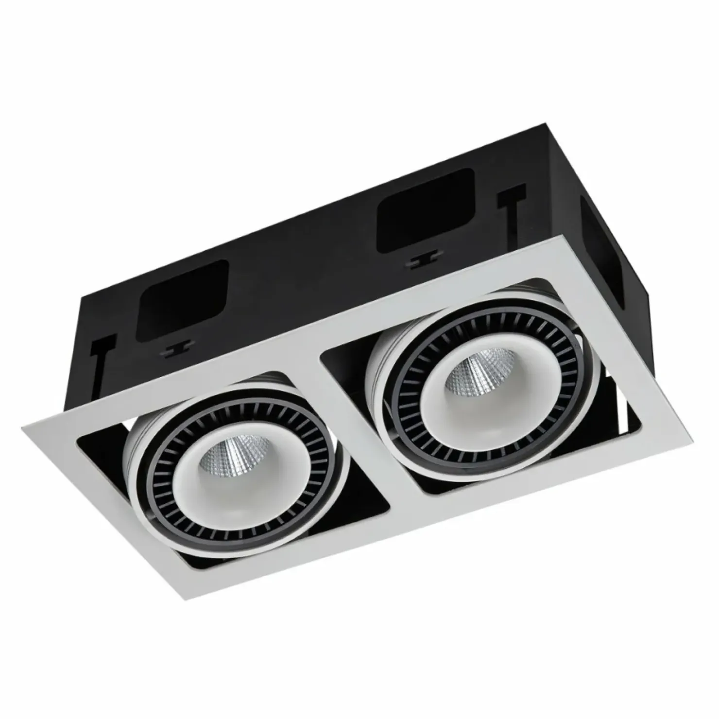 Podwójne oczko wpustowe GL7116-2/36W WH+BL ALESSO | Kaja Oświetlenie*Sklep Kaja Outlet
