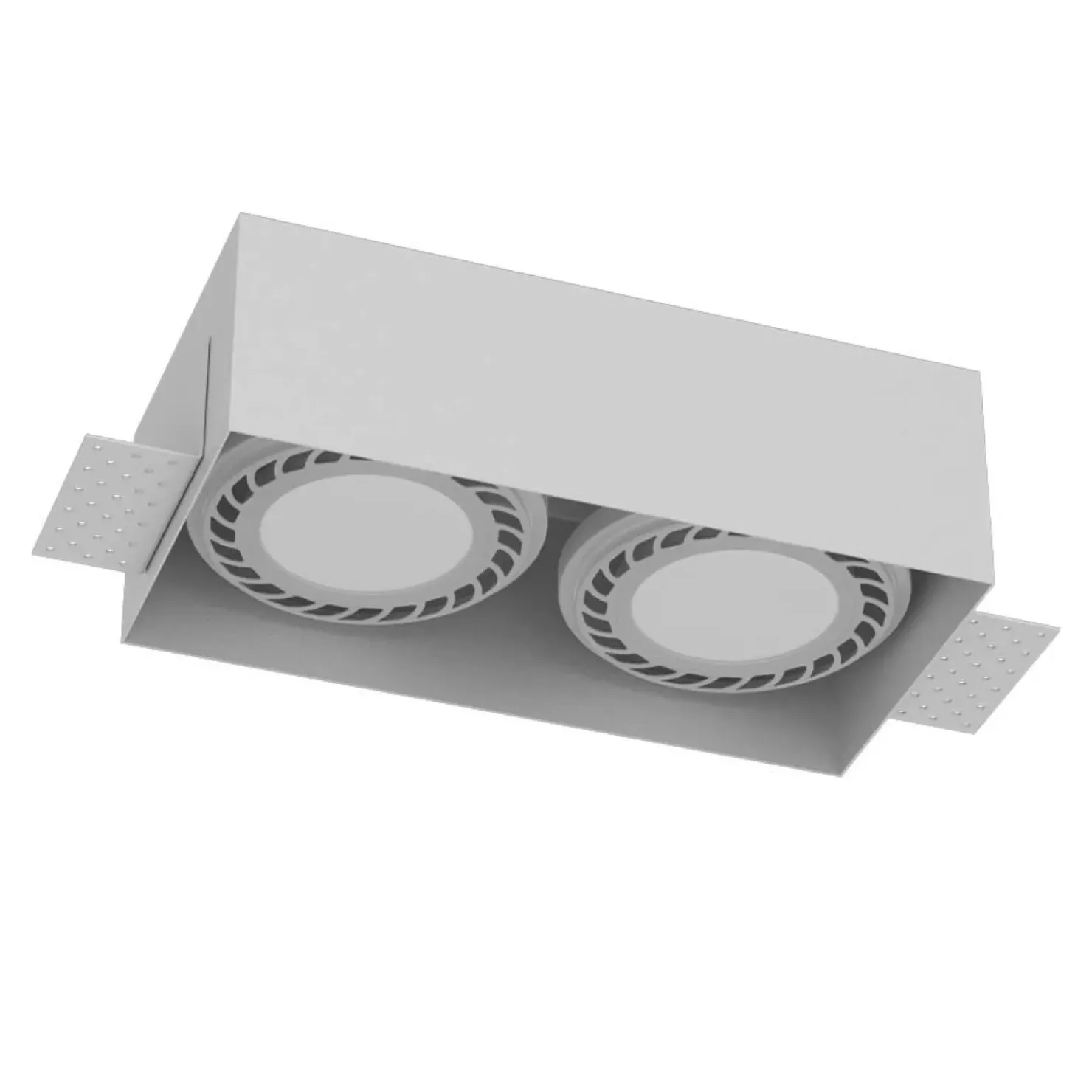 Podwójne oczko wpustowe 12x24,2cm GU10/ES111 ANT 3271 z serii CAGE*Sklep Kaja Store