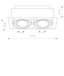 Podwójny, downlight, spot, trzonek GU10 9574 | Kaja Oświetlenie*Sklep Kaja Sale