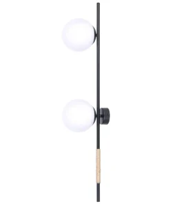 Podwójny kinkiet z białymi kloszami do salonu K-4954 | Kaja*Sklep Kaja New