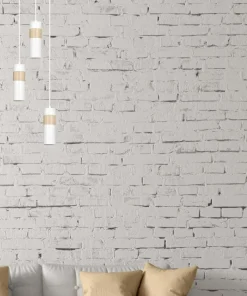 Cheap Sklep Kaja Pojedyncza biała lampa wisząca z drewnem 733/1 z serii AKA
