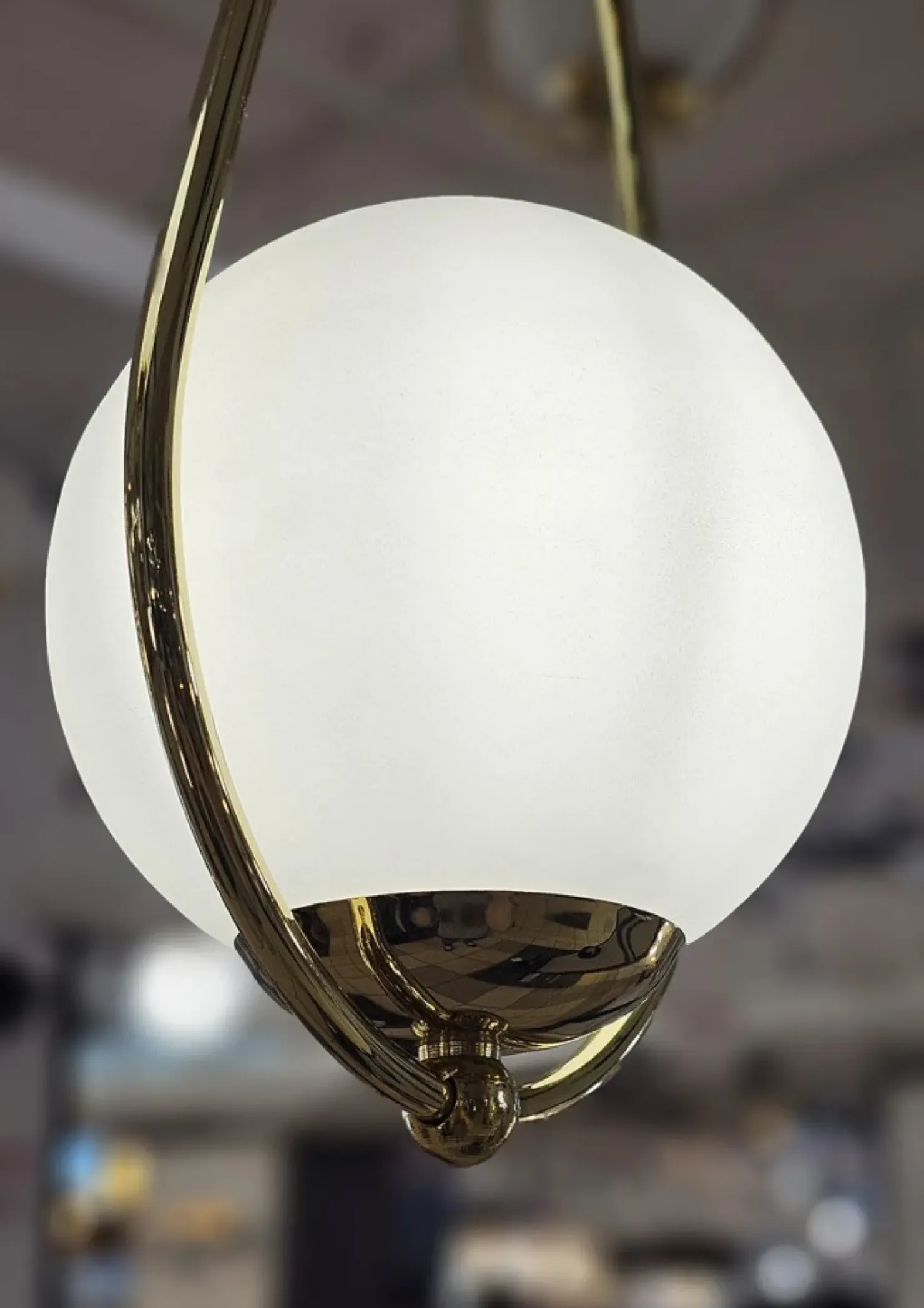 Fashion Sklep Kaja Pojedyncza łezka wisząca z kloszem K-4775 NEVE GOLD | Kaja Oświetlenie mosiądz