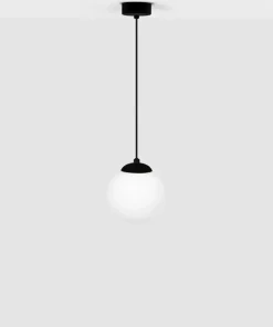 Discount Sklep Kaja Pojedyncza lampa czarna wisząca klosz 14 cm K-4920 | Kaja Oświetlenie