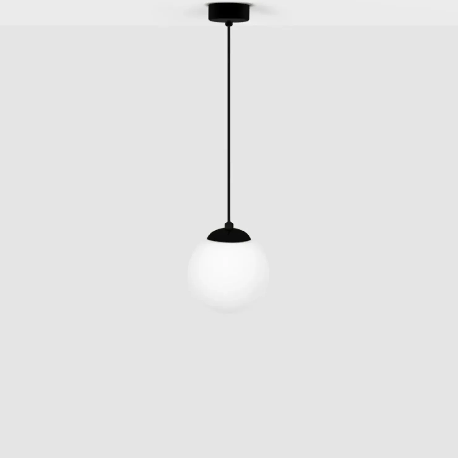 Discount Sklep Kaja Pojedyncza lampa czarna wisząca klosz 14 cm K-4920 | Kaja Oświetlenie