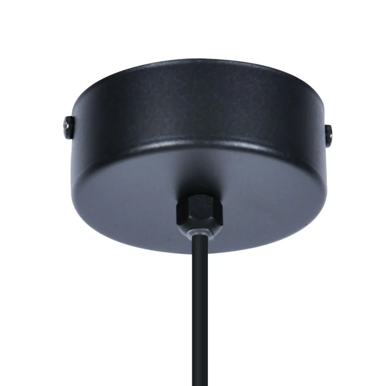 Discount Sklep Kaja Pojedyncza lampa czarna wisząca klosz 14 cm K-4920 | Kaja Oświetlenie