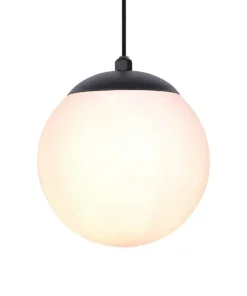 Discount Sklep Kaja Pojedyncza lampa czarna wisząca klosz 14 cm K-4920 | Kaja Oświetlenie