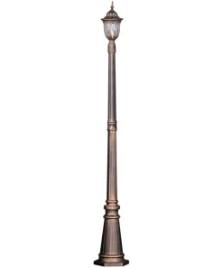 Pojedyncza lampa do ogrodu K-7007B/1N CZARNY/ZŁOTY VASCO | Kaja*Sklep Kaja Shop