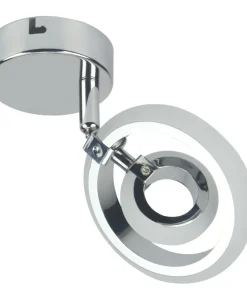 Flash Sale Sklep Kaja Pojedyncza lampa kinkiet LED z obręczą 91-62000 CELT | Kaja chrom