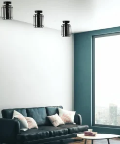 Pojedyncza lampa natynkowa z dymionym kloszem 31-08404 z serii JONERA*Sklep Kaja New