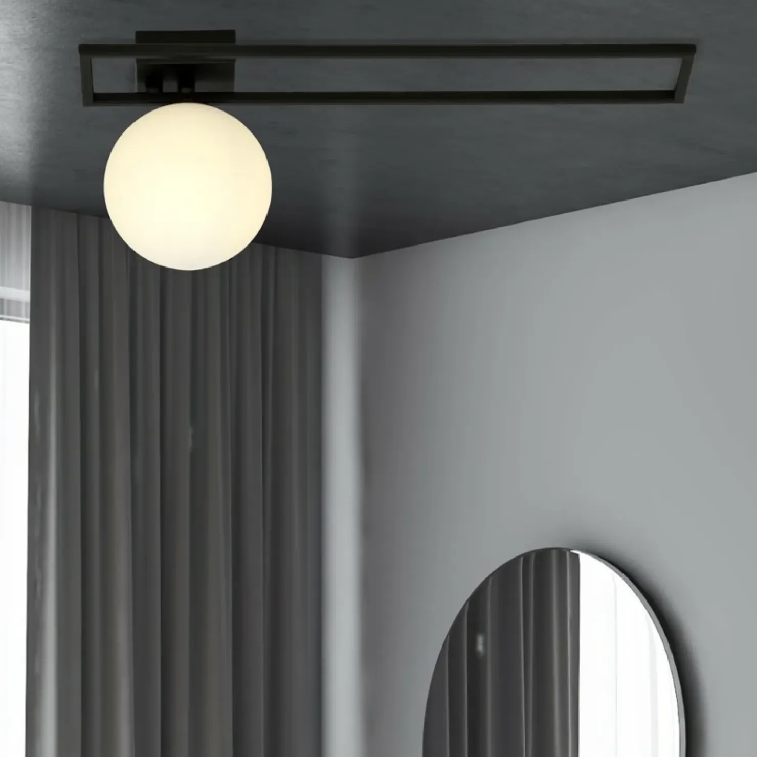 Sale Sklep Kaja Pojedyncza lampa sufitowa z metalową ramką 1130/1C IMAGO | Kaja
