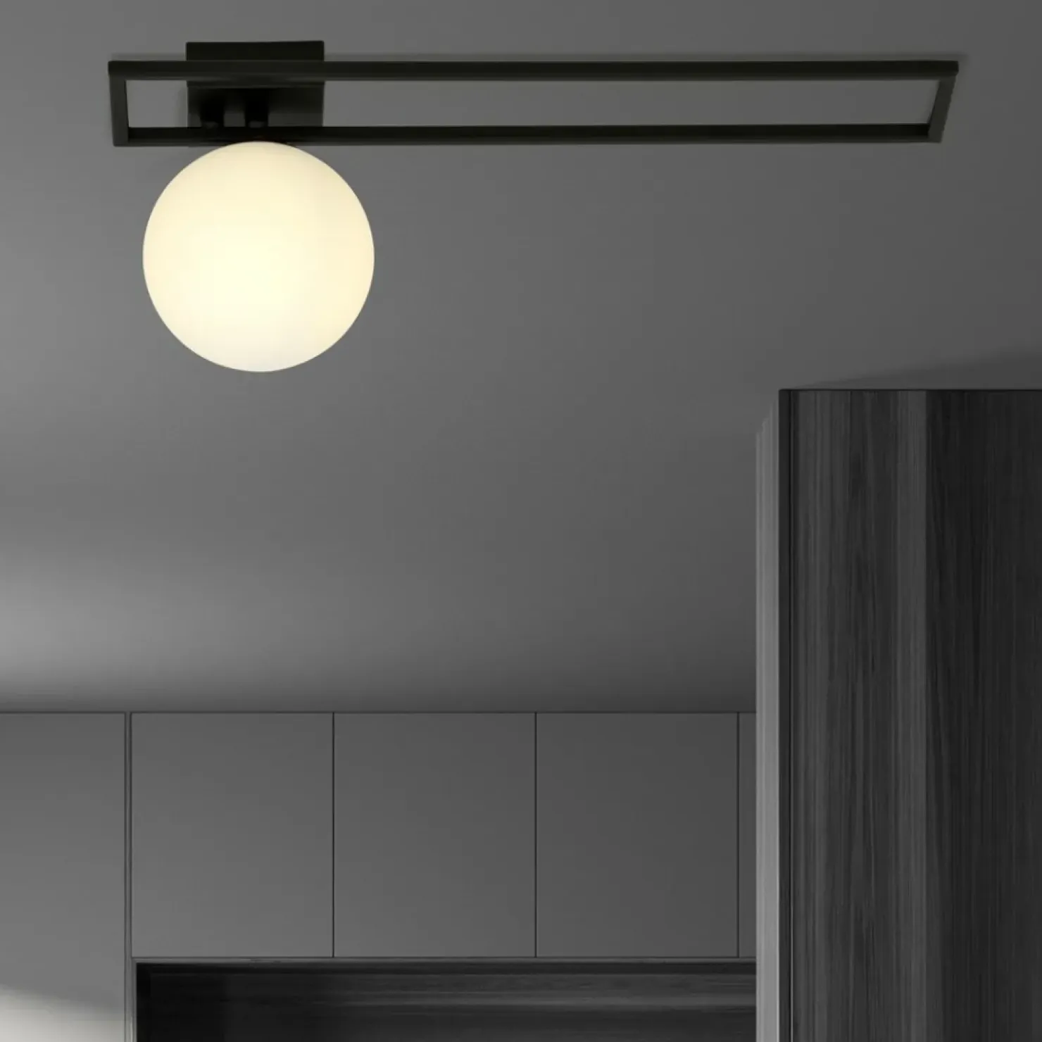Sale Sklep Kaja Pojedyncza lampa sufitowa z metalową ramką 1130/1C IMAGO | Kaja