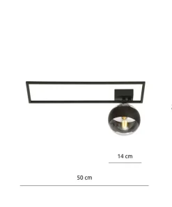 Cheap Sklep Kaja Pojedyncza lampa sufitowa z czarną ramką 1132/1A IMAGO | Kaja