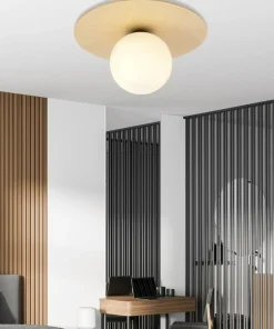 Online Sklep Kaja Pojedyncza lampa sufitowa z białym kloszem 1142/1B KENZO | Kaja