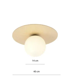 Online Sklep Kaja Pojedyncza lampa sufitowa z białym kloszem 1142/1B KENZO | Kaja
