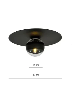 Fashion Sklep Kaja Pojedyncza lampa sufitowa z ozdobnym kloszem 1129/1 SOLAR | Kaja