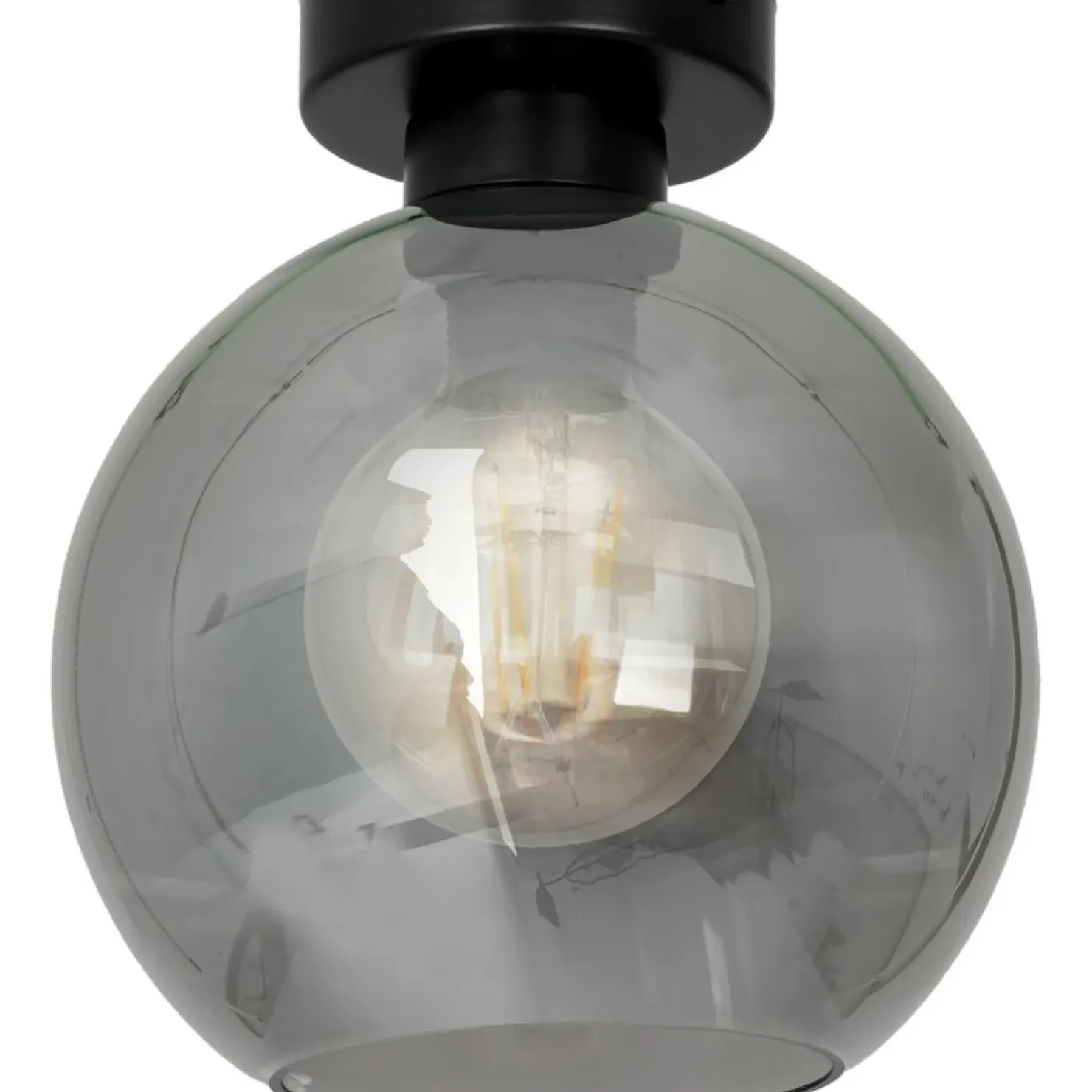 Pojedyncza lampa sufitowa z ciemnym kloszem MLP6574 SOFIA | Kaja*Sklep Kaja Best Sale