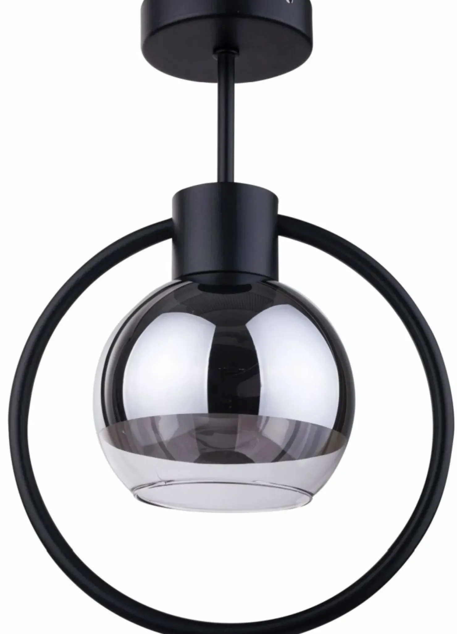 Flash Sale Sklep Kaja Pojedyncza lampa sufitowa ze srebrnym kloszem SIG 31890 z serii LINDA
