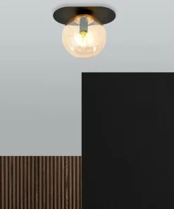 Pojedyncza lampa sufitowa z ciepłym kloszem 1120/1 PLAZA | Kaja*Sklep Kaja Clearance