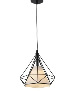 Hot Sklep Kaja Pojedyncza lampa wisząca do jadalni LP-076/1P BK NOLA | Kaja