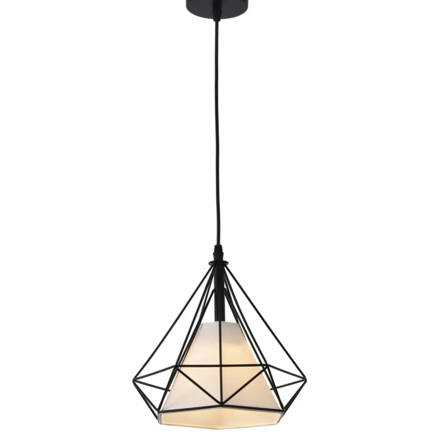 Hot Sklep Kaja Pojedyncza lampa wisząca do jadalni LP-076/1P BK NOLA | Kaja
