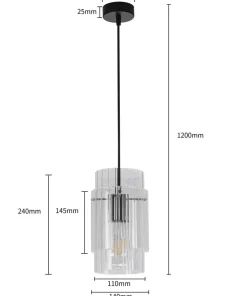 Shop Sklep Kaja Pojedyncza lampa wisząca nad blat kuchenny LP-707/1P z serii SAVONA